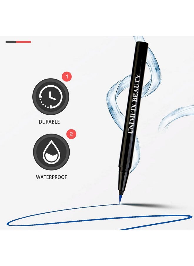 UNIMEIX UNIMEIX Eyeliner Liquid Liner Waterproof Eye Liner Makeup Eyeliner Pen Precise All Day Eyeliner Striking Navy  - Image 4