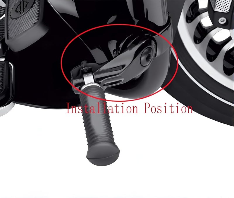 TCMI مجموعة تركيب دعامات الطريق القابلة للتعديل بزاوية قصيرة TCMI 1-1/4" 32mm لسيارات هارلي ديفيدسون - Image 4