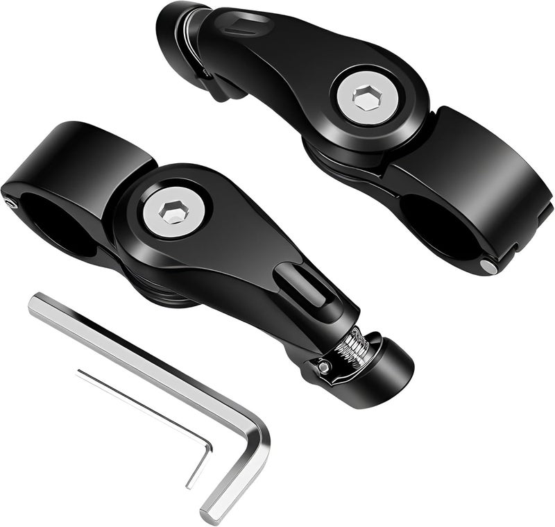 TCMI مجموعة تركيب دعامات الطريق القابلة للتعديل بزاوية قصيرة TCMI 1-1/4" 32mm لسيارات هارلي ديفيدسون - Image 5