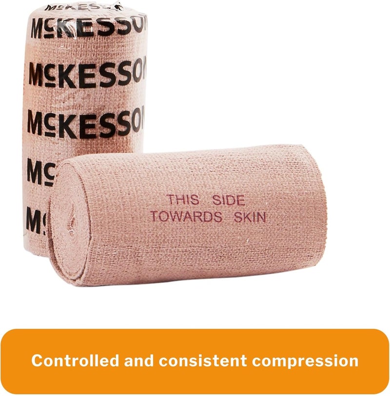 McKesson Elastic Bandage NonSterile Hook and Loop Closure 4 in x 5 yds 10 Count 5 Packs 50 Total - Image 3