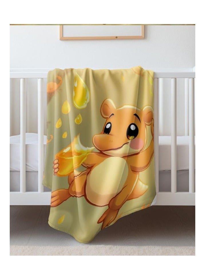 عام بطانية رقيقة من الفانيلا الكرتونية للأطفال أو الطلاب (دافئة ومريحة ومناسبة للنوم والألعاب) 100 سم * 150 سم - 58 - Image 4