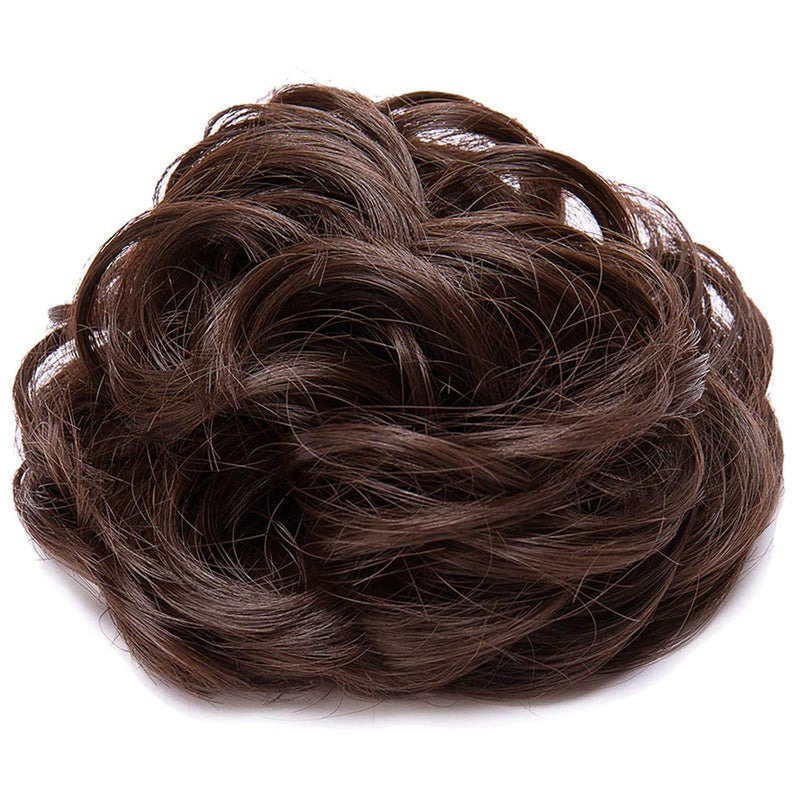 Atipriya Atipiya Combo Of Synthetic Hair Bun Extension Artificial Juda For Women And Girls Set Of 2 30 Gram Natural Brown Pack Of 1 - Image 3