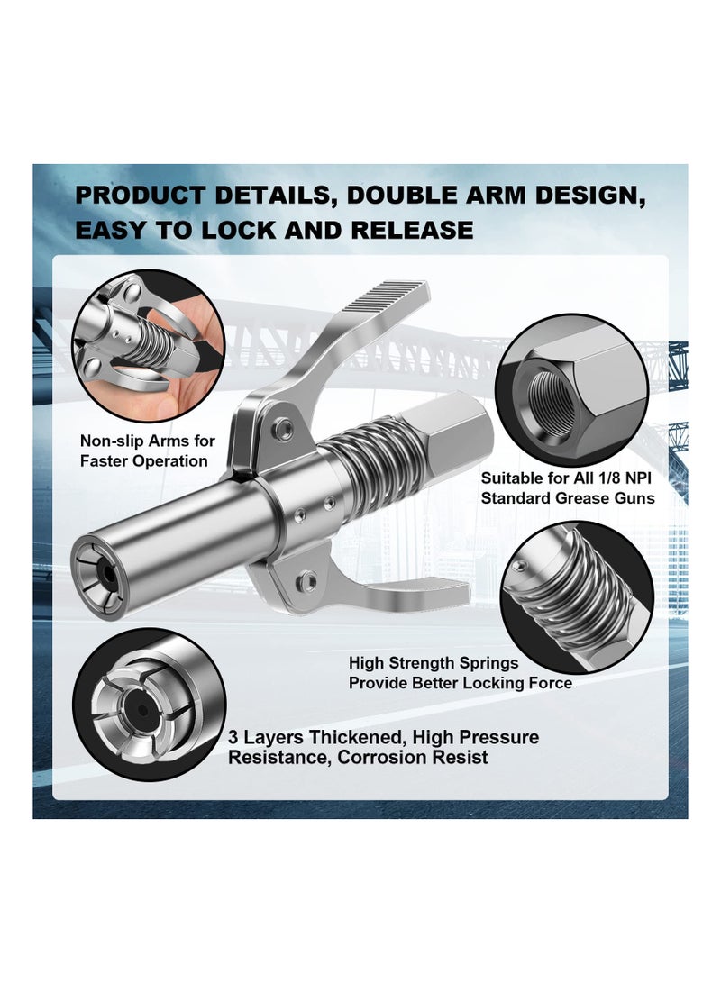 Grease Gun Joint Coupler, Grease Nozzle Fittings, Compatible with All Grease Guns, Suitable for Automobiles, Industrial Machinery, and Equipment Farms - Image 4