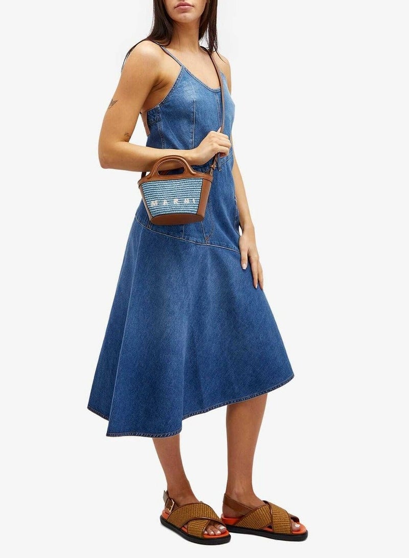 Mn Marni Mini Woven Tote Basket Bag Crossbody Bag - Image 4