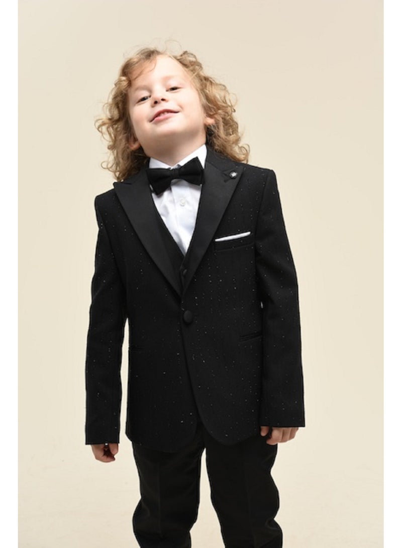 فيا بامبينو بدلة رسمية سوداء للأولاد 4813 - Image 3
