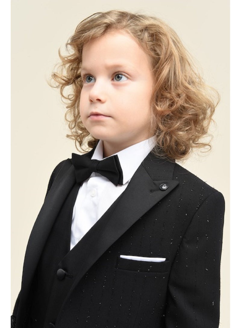 فيا بامبينو بدلة رسمية سوداء للأولاد 4813 - Image 2