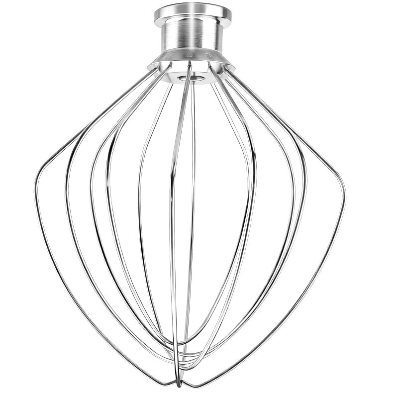 SnnyNyx KN256 6 Wire Whip Attachment for KitchenAid 5 5.5 6 Quart Bowl Lift Stand Mixer, Dishwasher Safe, All Stainless Steel Balloon Whisk, 6 Wire whip for Kitchenaid KSM55,5KSM60, KP26/KP26/KL26 - Image 1