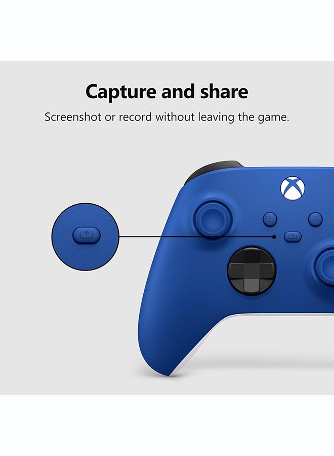 Microsoft Xbox Wireless Controller for Microsoft Xbox Series X/S & Xbox One - Custom Soft Touch Feel - Custom Xbox Series X/S Controller - Blue - Image 4