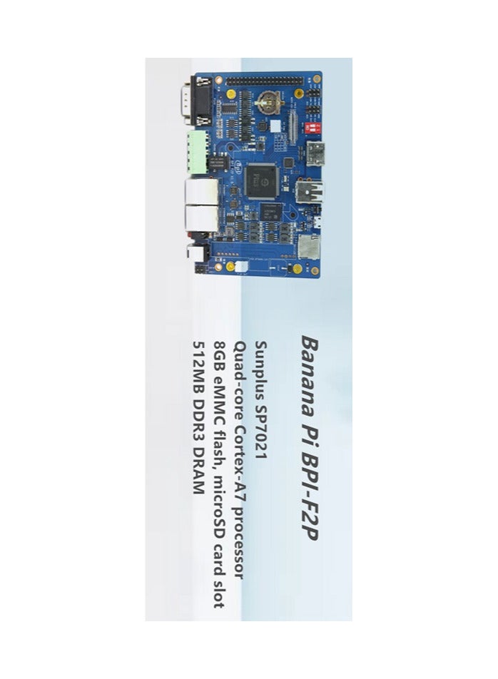 تليجيجا لوحة تحكم صناعية Banana Pi BPI-F2P بتصميم Sunplus Plus1(sp7021) مع ذاكرة وصول عشوائي 512 ميجابايت و8G eMMC وPOE - Image 3