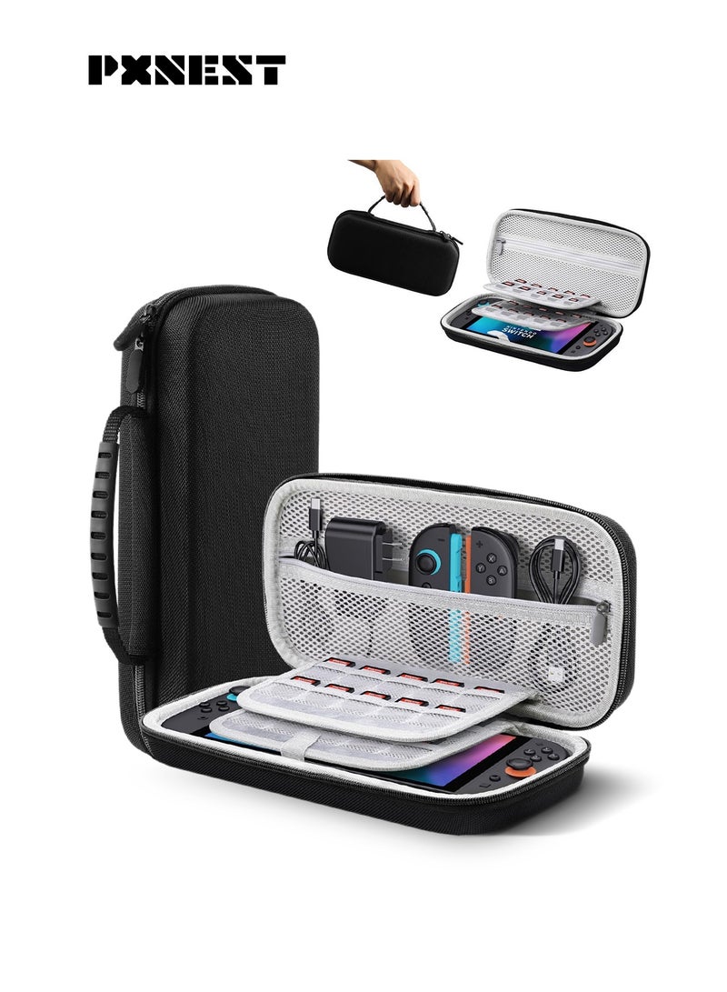 Pxnest Carrying Case for Nintendo Switch 2, Protective Hard Shell Portable Switch Travel Case, Durable Nylon, Large Capacity, Switch 2 Accessory - Image 3