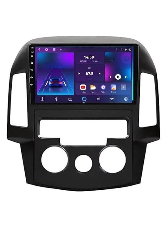 SHEZA STAR Android Car Stereo for Hyundai I30 2007-2012 4GB RAM 64GB ROM Support Carplay, M-Link Wi-Fi BT, Radio GPS, 9 Inch IPS Touch Screen with AHD Camera Included - Image 1