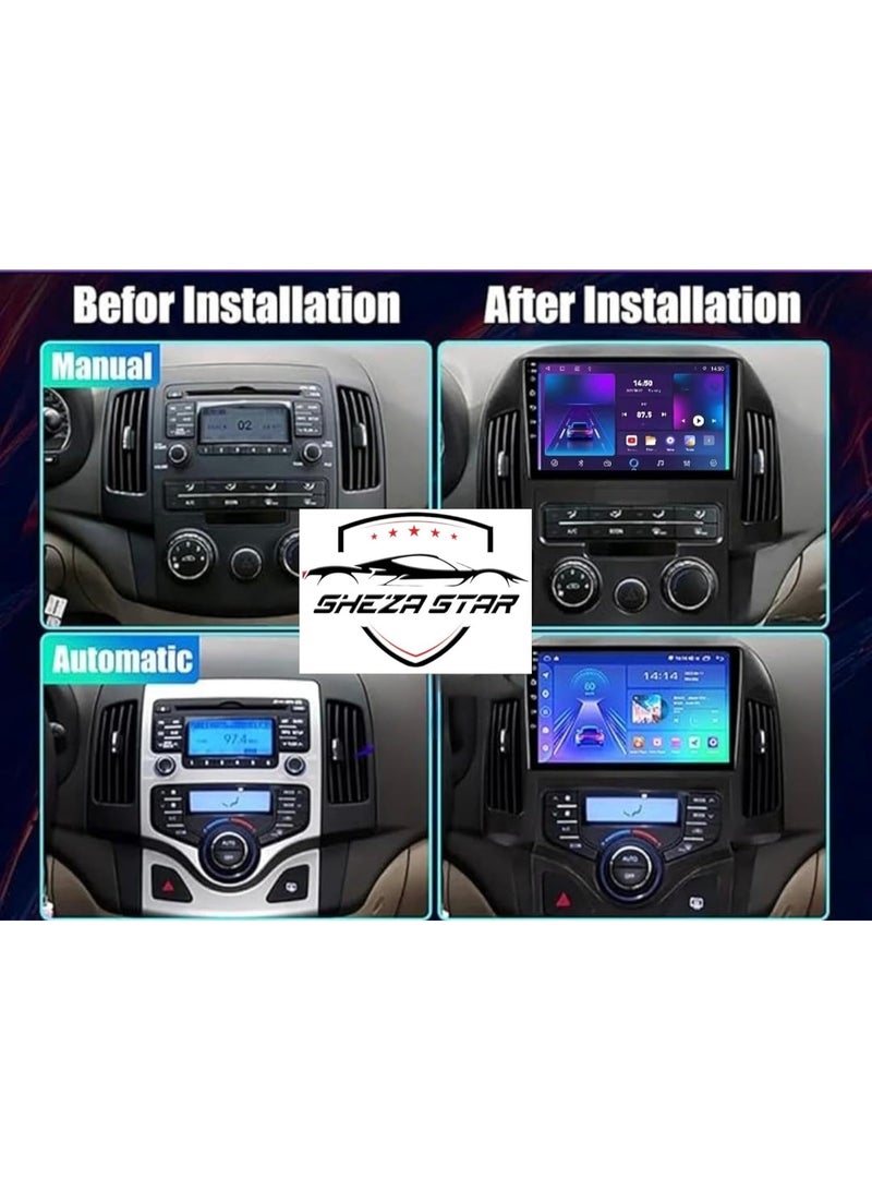SHEZA STAR Android Car Stereo for Hyundai I30 2007-2012 4GB RAM 64GB ROM Support Carplay, M-Link Wi-Fi BT, Radio GPS, 9 Inch IPS Touch Screen with AHD Camera Included - Image 2