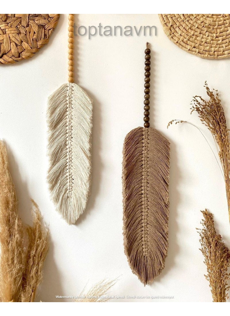 Ninastore Macrame Wall Ornament Leaf Wall Decoration  - Image 1