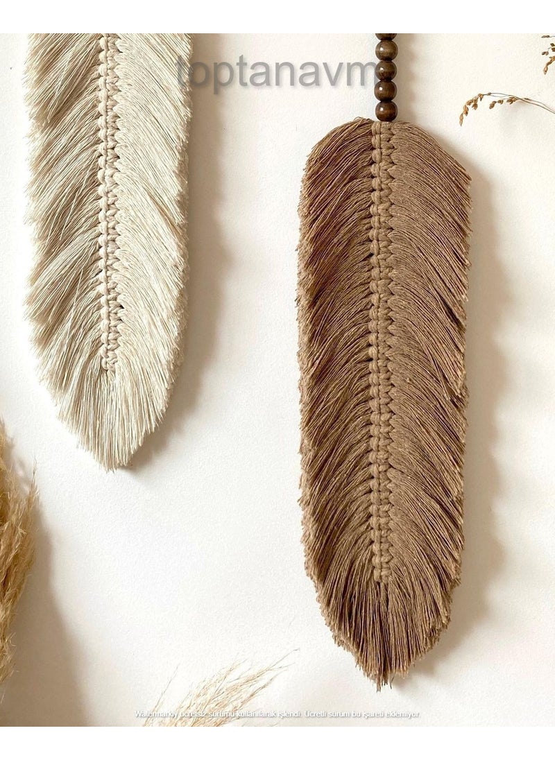 Ninastore Macrame Wall Ornament Leaf Wall Decoration  - Image 2