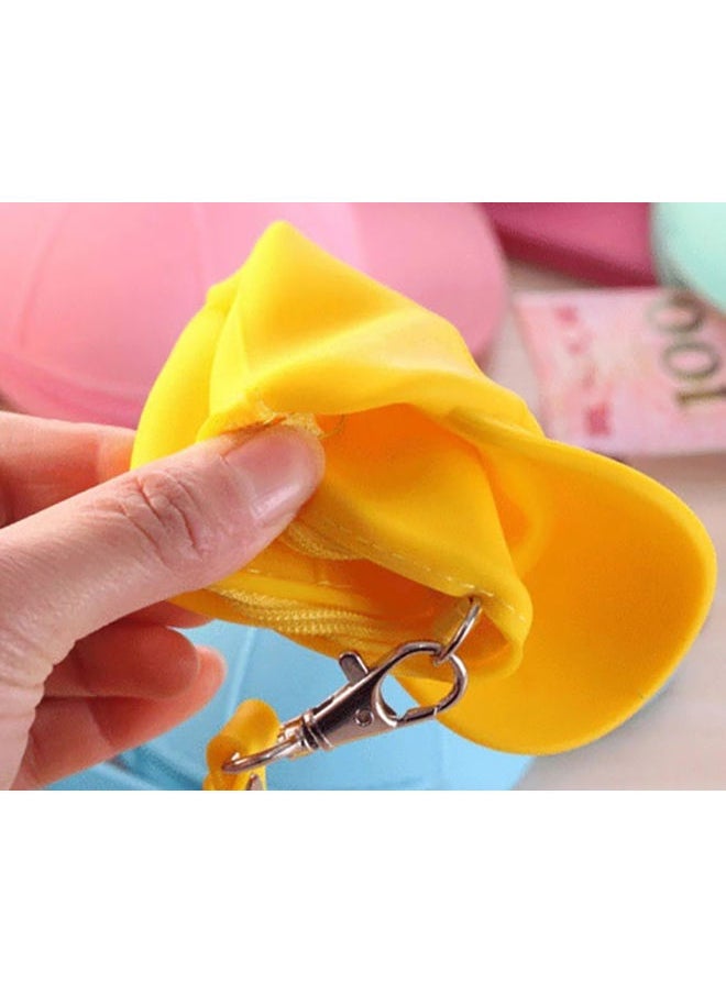 NIBEMINENT - Silicone Coin Purse Yellow - Image 1