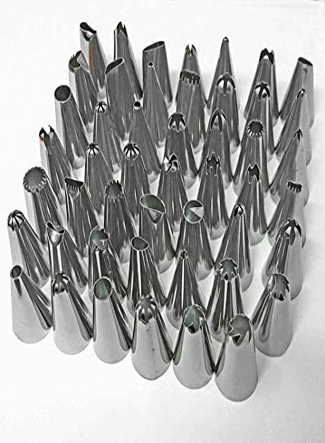 T H BAKEWARE Cake Decoration Icing Pipes Flowers Making Set of 48pcs