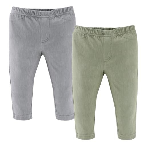 The Peanut Shell The Peanutshell Baby Boys or Girls Jeggings Set of 4-6-9 Months Size Jeans, Soft and Stretchy Pants, Boy and Girl Leggings, Infant Boy and Toddler Girl Clothes - Neutral Multicolor - Image 4