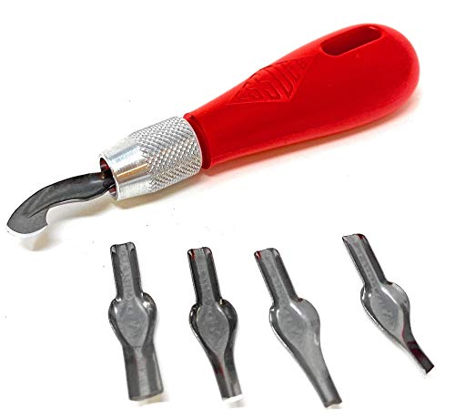 ESSDEE Block Printing Baren Tool Kit Includes 5 Lino Cutters, Lino Handle, 2 SoftCut Discs and Storage Unit || Used in Art, Craft and Carving Stamps || Made from UK - Image 2