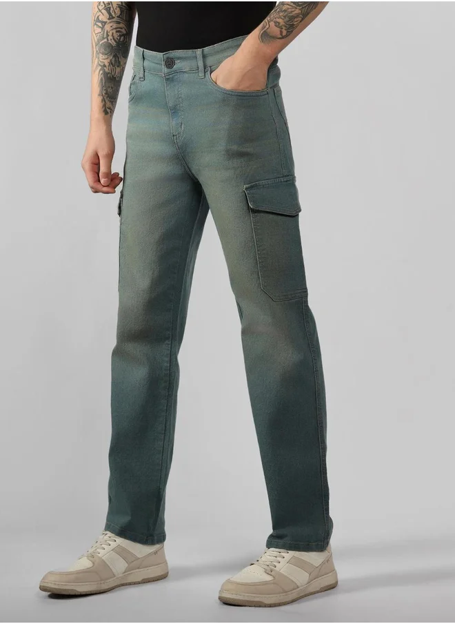 Dennis Lingo Dennis Lingo Light Wash Relaxed Fit Cargo Jeans