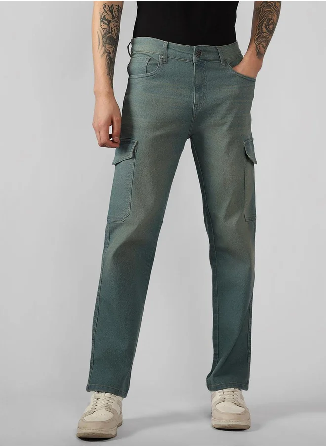 Dennis Lingo Dennis Lingo Light Wash Relaxed Fit Cargo Jeans