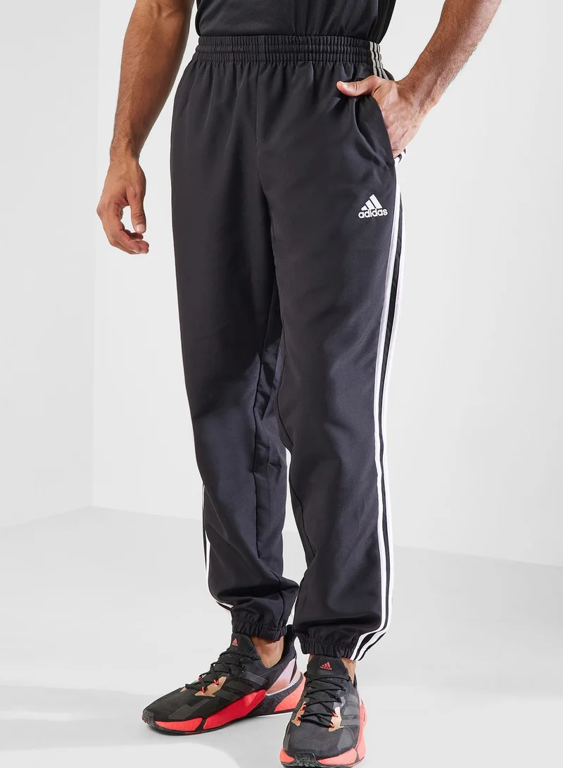 adidas بدلة رياضية منسوجة مزينة ب 3 خطوط