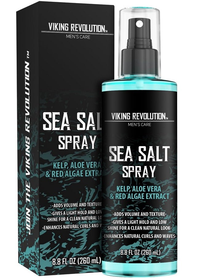 Viking Revolution Viking Revolution Sea Salt Spray for Hair Men - Hair Texturizing Spray with Kelp, Aloe Vera and Red Algae Extract - Surf Spray to Add Volume and Texture Sea Salt Spray for Men Beach Hair Spray - 8.8oz  - Image 1