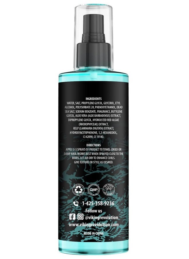 Viking Revolution Viking Revolution Sea Salt Spray for Hair Men - Hair Texturizing Spray with Kelp, Aloe Vera and Red Algae Extract - Surf Spray to Add Volume and Texture Sea Salt Spray for Men Beach Hair Spray - 8.8oz  - Image 5