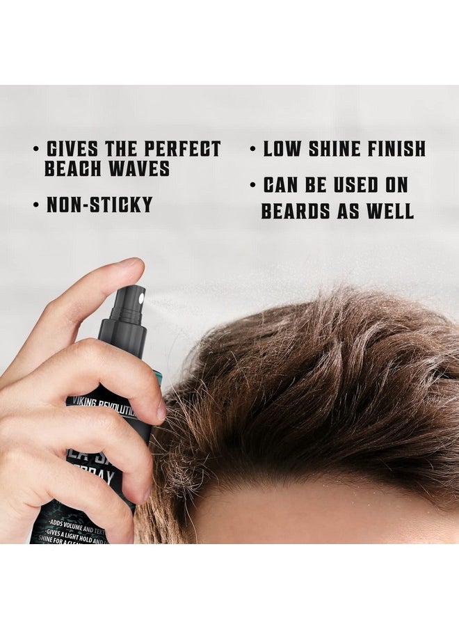 Viking Revolution Viking Revolution Sea Salt Spray for Hair Men - Hair Texturizing Spray with Kelp, Aloe Vera and Red Algae Extract - Surf Spray to Add Volume and Texture Sea Salt Spray for Men Beach Hair Spray - 8.8oz  - Image 4
