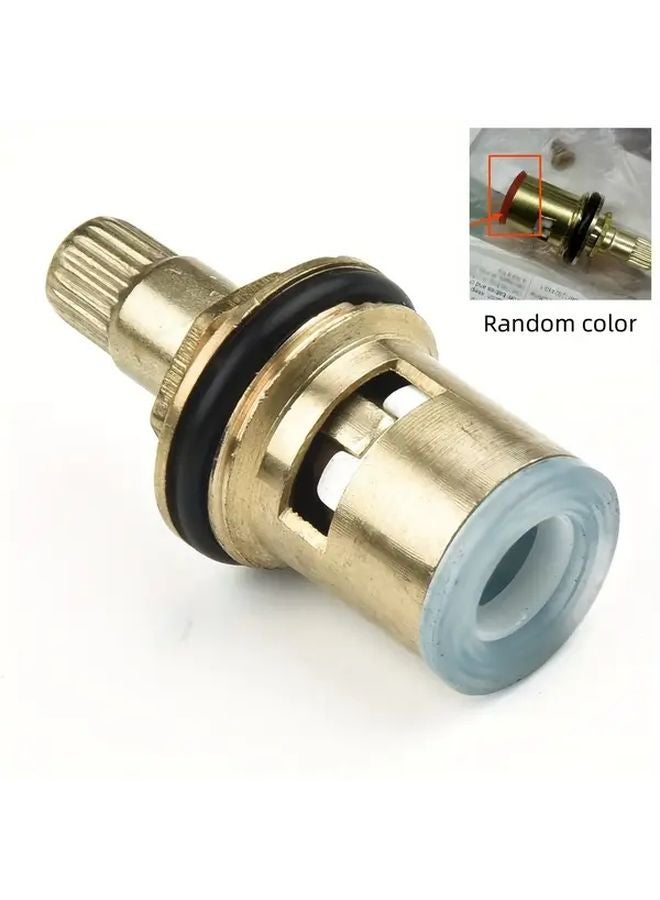 1set Universal Brass Ceramic Disc Faucet Valve Core Hot Cold Mixer Tap Stem - Image 1