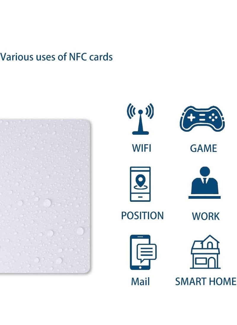 Generic - NFC Tags NTAG215 NFC Cards Rewritable NFC Business Card NFC 215Tags NFC Chip, 504 Bytes Memory, Compatible with Amiibo TagMo for NFC-Enabled Phones&Devices（5pcs） - Image 1