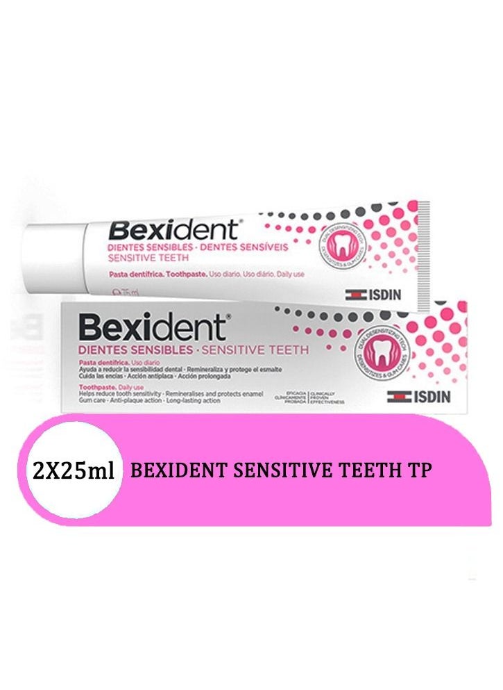 pack of 2 Bexident Sensitive teeth Toothpaste 25ml