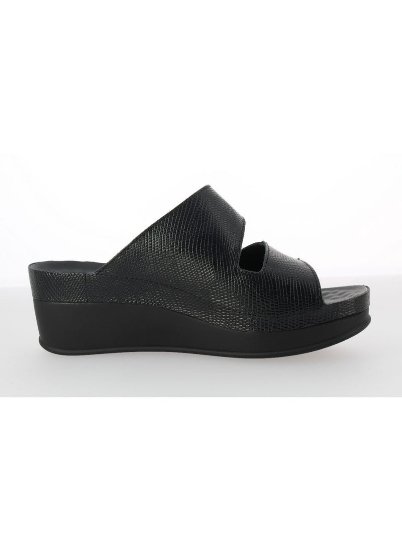 Vital Ladies High Wedge Sandals Lara - Argo Lux 1603AS schwarz - Image 1