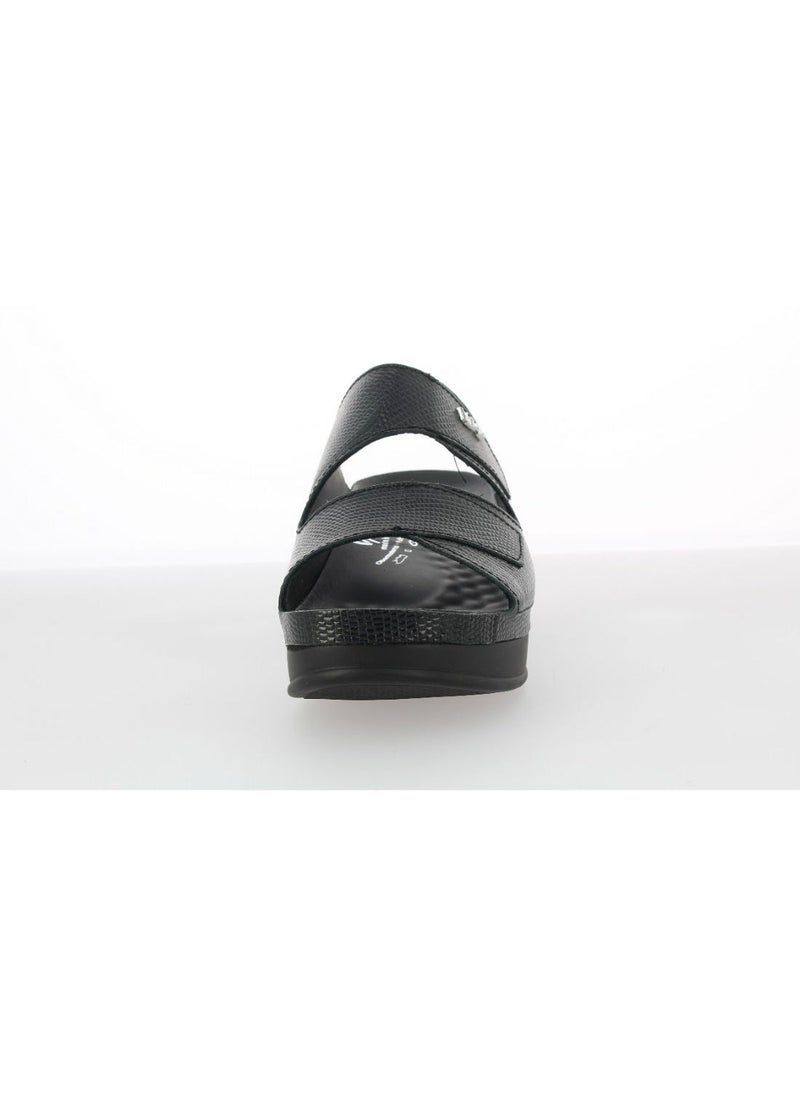 Vital Ladies High Wedge Sandals Lara - Argo Lux 1603AS schwarz - Image 3