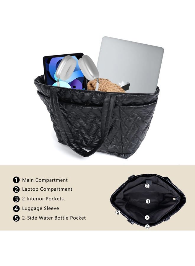 bug Laptop Tote Bag for Women with Laptop Compartment, Shoulder bag Work Casual Handbag for Travel School Teacher Water Resistant Lightweight - Image 5