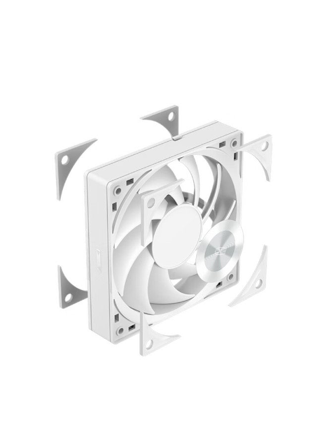 Pccooler F5r120wh Three-piece Set： Case Fan, Fdb Bearing, Metal Cd Texture, Three-speed Pwm, Triangular Geometric Texture, Cooling Fan - Image 5