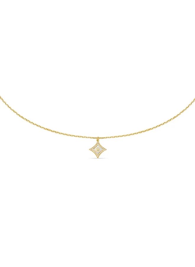 CERRUTI 1881 Silvia Gold Plated with Diamond Shaped Mother of Pearl Necklace for Women
