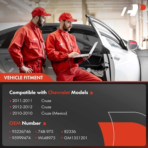 A-Premium Electric Power Window Regulator with Motor Replacement for Chevrolet Cruze 2011-2012 (Up to 04/26/2012) Front Passenger Side Without Anti-Pinch; w/2 Wires - Image 2