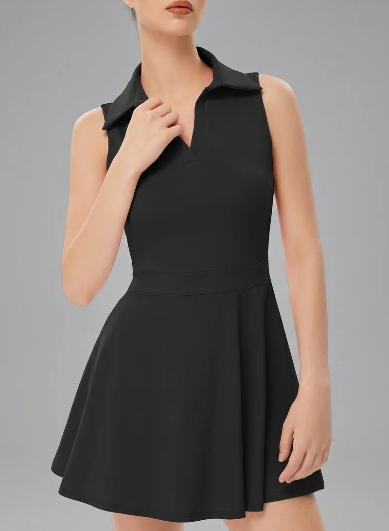 SVL  Padel & Tennis Dress with Separate Shorts - Black - SVL for Women | Best Price UAE