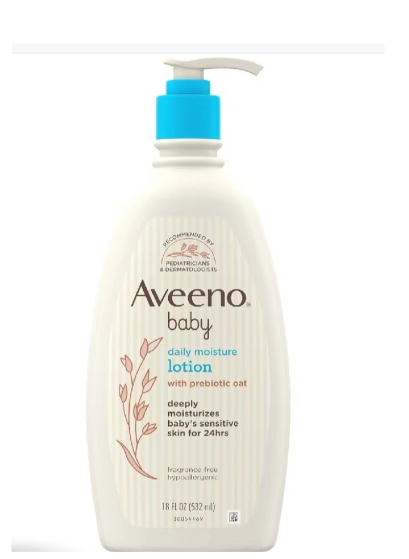 Aveeno AVEENO baby daily moisture lotion532ml(protects&moisturzes baby s sensitive skin for 24hrs  - Image 1