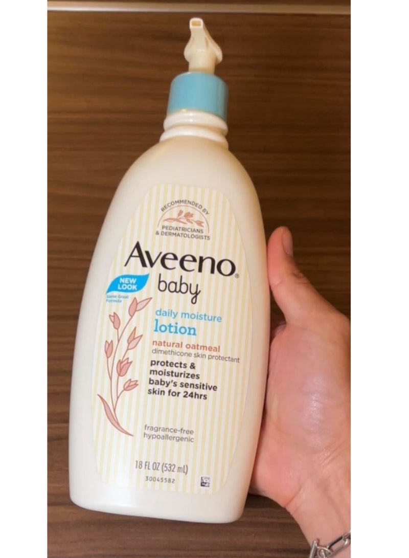 Aveeno AVEENO baby daily moisture lotion532ml(protects&moisturzes baby s sensitive skin for 24hrs  - Image 2