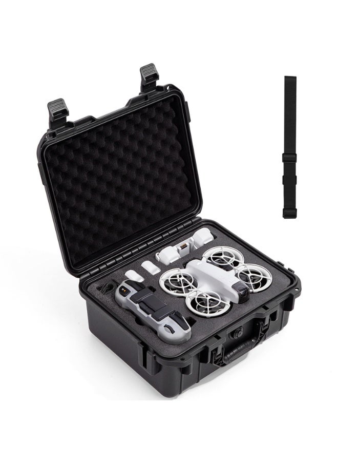 SYOSI Portable Waterproof Hard Case, Portable Carry Travel Case For DJI Neo Drone, DJI Neo Fly More Combo, DJI RC-N3, RC-N2 Remote Controllers And Accessories,Durable Hardcase (Case Only)  - Image 1