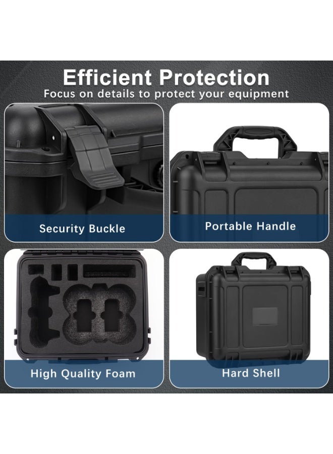 SYOSI Portable Waterproof Hard Case, Portable Carry Travel Case For DJI Neo Drone, DJI Neo Fly More Combo, DJI RC-N3, RC-N2 Remote Controllers And Accessories,Durable Hardcase (Case Only)  - Image 3