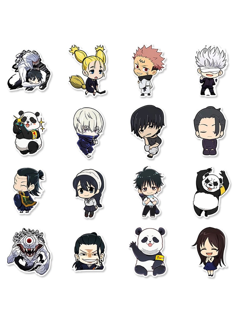 60-Piece Jujutsu Kaisen Stickers Waterproof Cute Style Anime Vinyl Stickers for Laptop - Image 4