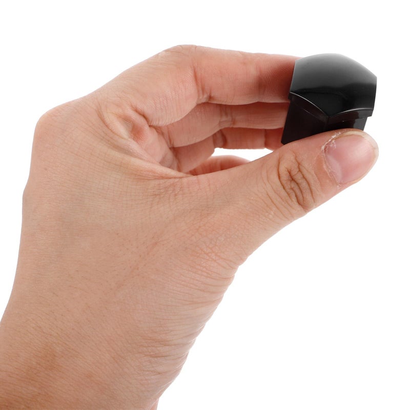 Black Glossy Plastic Car Wheel Lug Nut Covers 20pcs 19mm Universal Bolt Protection Decoration - Image 4