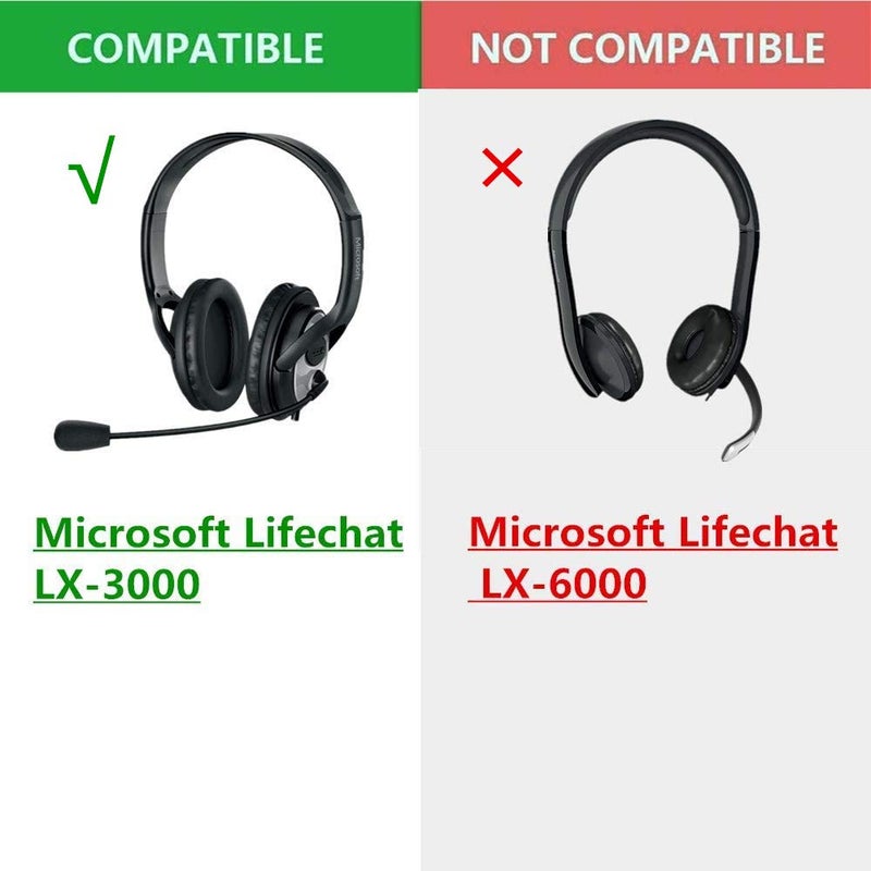 YDYBZB وسادات أذن بديلة متوافقة مع سماعة Microsoft LifeChat LX-3000 - Image 2