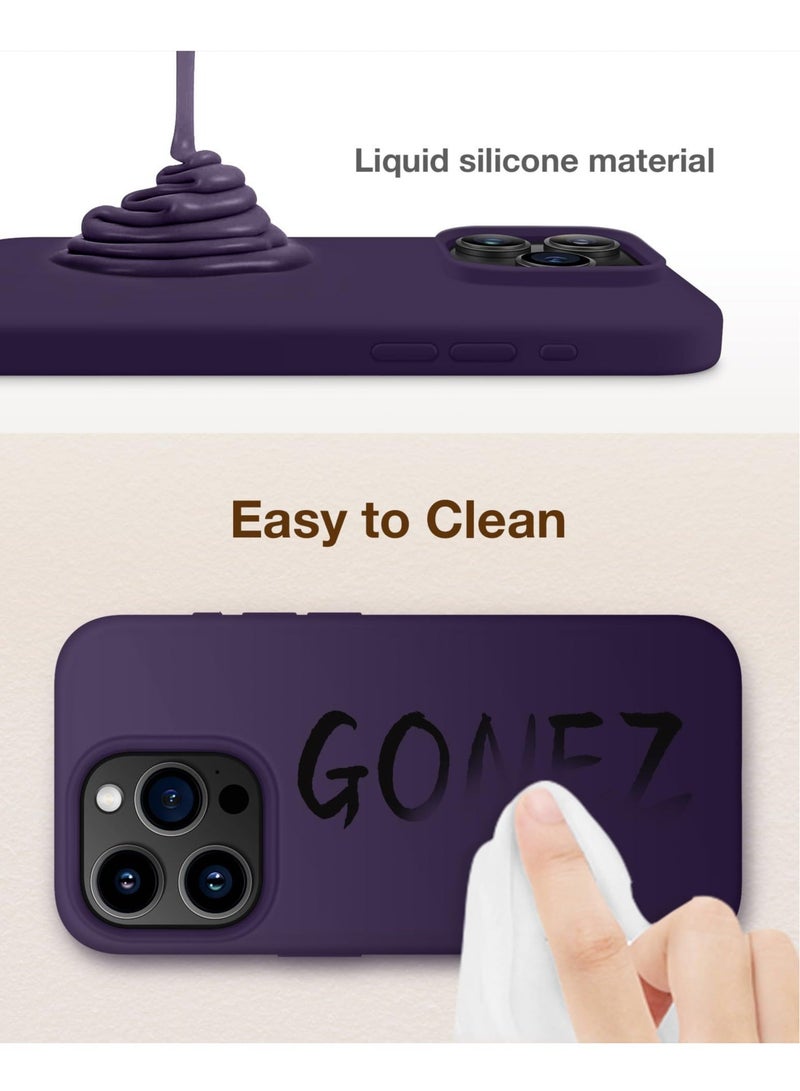 Captaintech iPhone 15 Pro Case Silicone with 1X Camera Protector+ 1X Screen Protector Compatible with iPhone 15 Pro Cover Liquid Soft Silicone Inside Microfiber Lining Slim Thin Protective Case Cover - Image 3