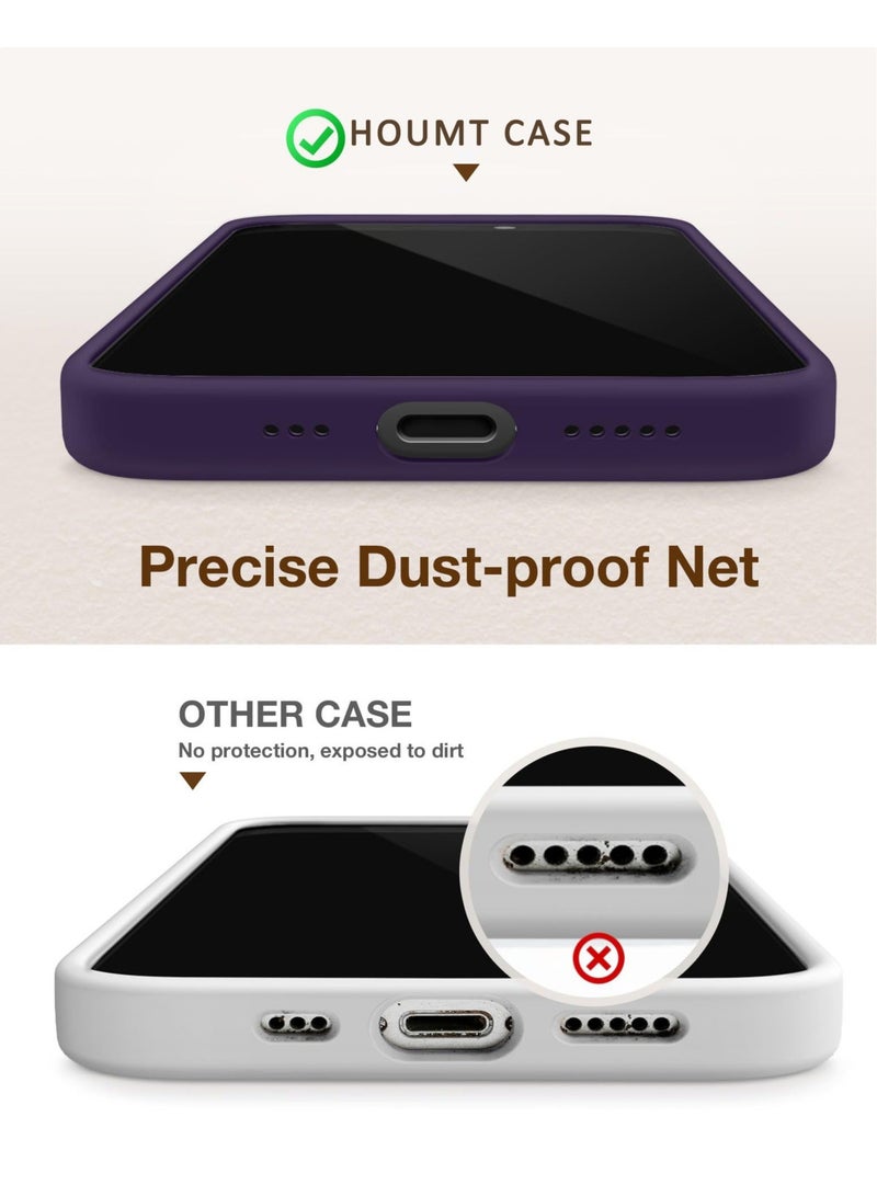 Captaintech iPhone 15 Pro Case Silicone with 1X Camera Protector+ 1X Screen Protector Compatible with iPhone 15 Pro Cover Liquid Soft Silicone Inside Microfiber Lining Slim Thin Protective Case Cover - Image 4