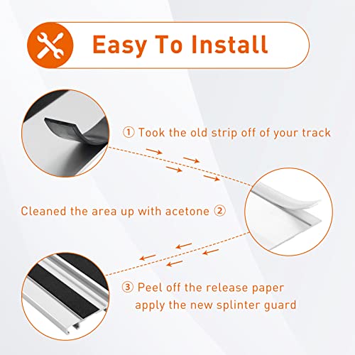Ximoon Splinter Guard Strip 194419-4 Guide Rails Splinter Guard Tape Replacement for Makita Track Saw Accessories - 118" Long - Image 3