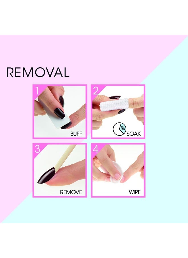 ELEGANT TOUCH - Jackie Oval Shape False Nails With Glue, Pack Of 24 - Image 1
