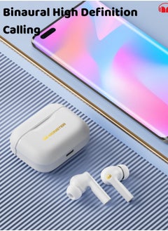Monster XKT02 TWS In-Ear Earphones Wireless Earbuds With Replacement Eartips And Protective Case Standard Version White  - Image 2